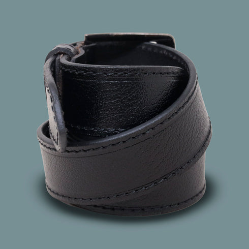 Vihan Black Genuine Leather Belt for Men